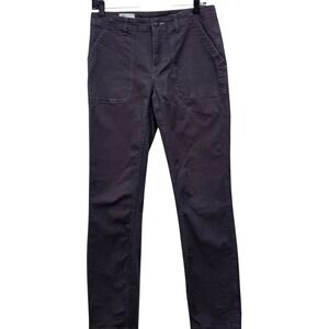 Stio Rivet Pant Women 6 Magnet Grey Organic Cotton Straight Leg Granola Gorpcore